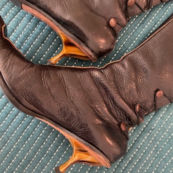 NIB New Cydwoq Boots Size 38 8 Distressed Black Leather Handmade USA Apollo $561 - Picture 9 of 14